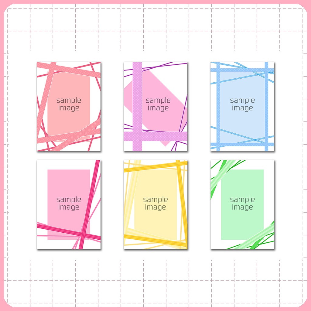 同人誌表紙用素材 透過フレーム001