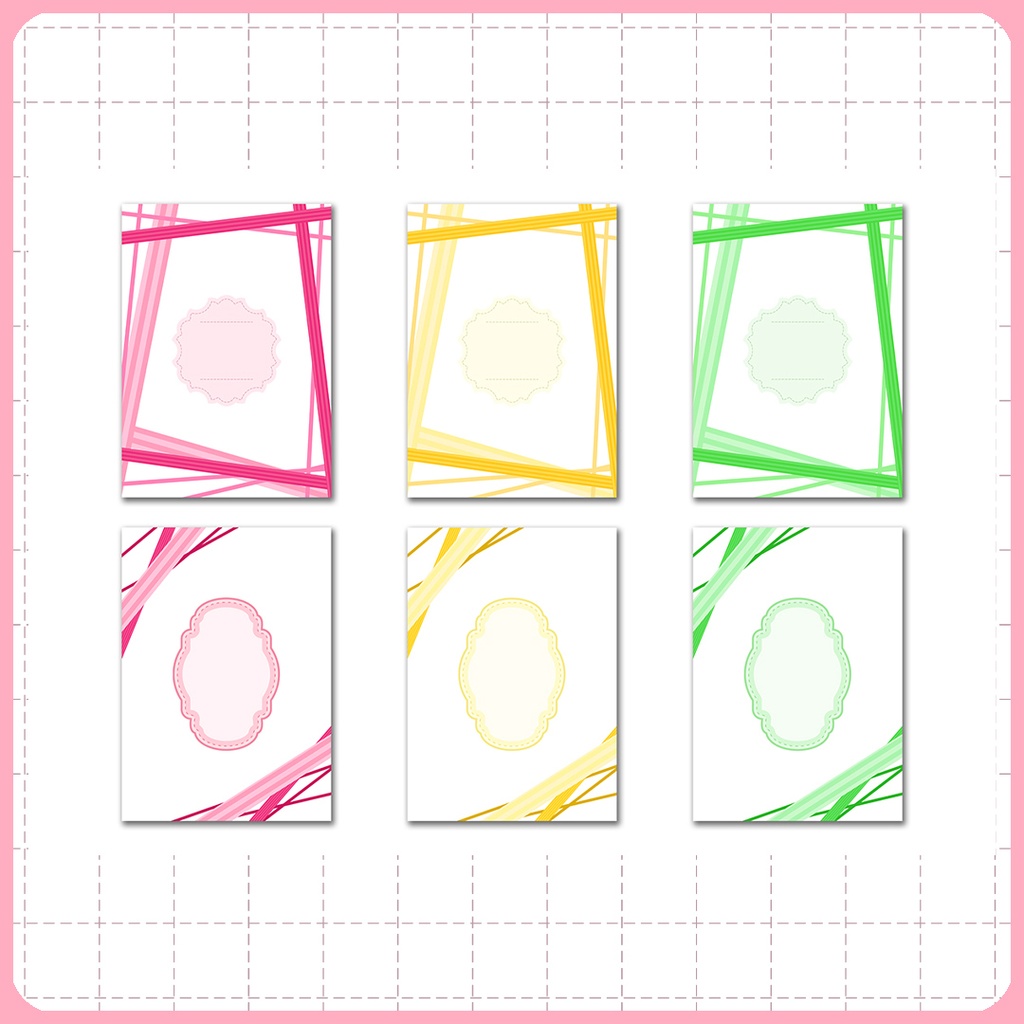 同人誌表紙用素材 透過フレーム001