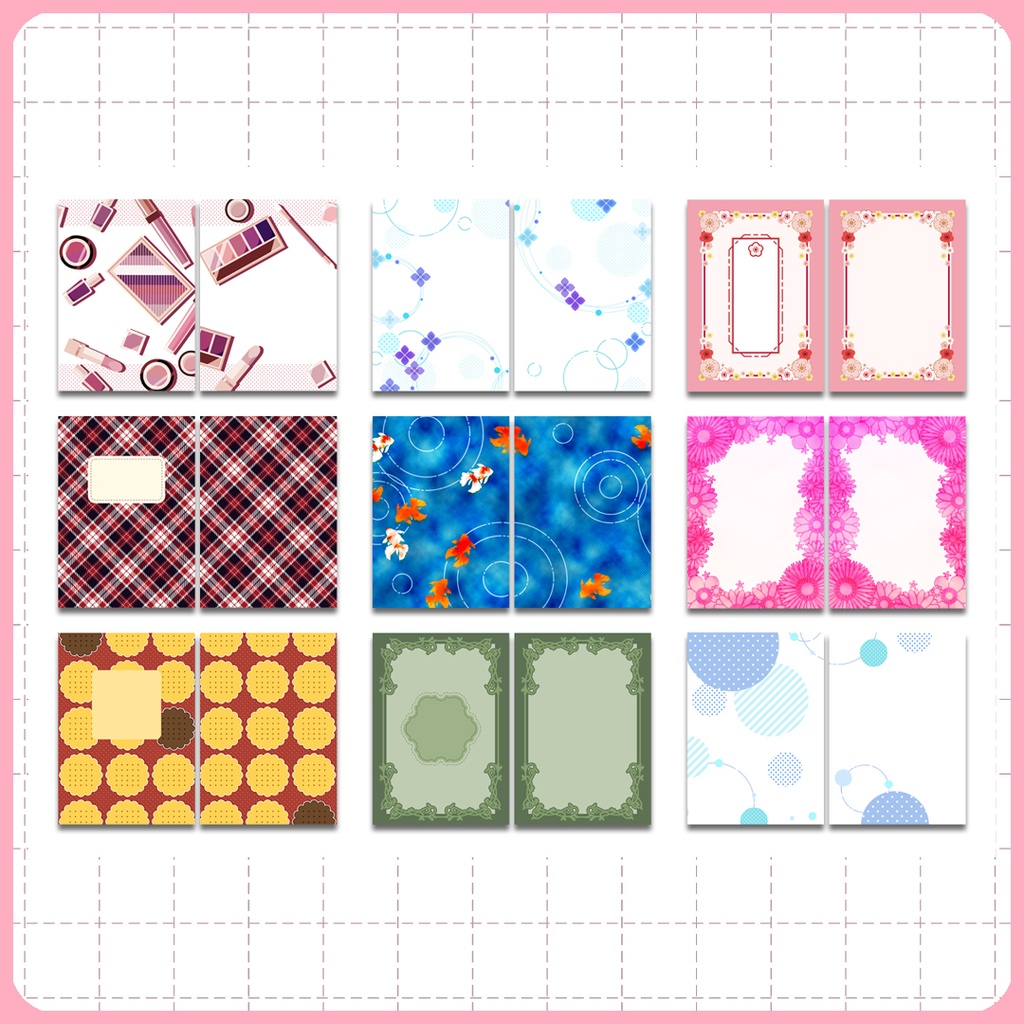 同人誌表紙用素材 バラエティー001(背幅なし)