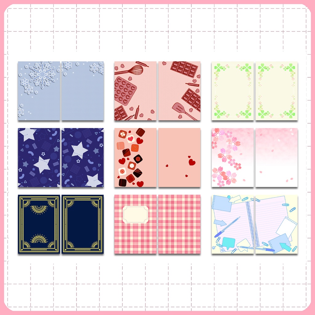 同人誌表紙用素材 バラエティー001(背幅なし)