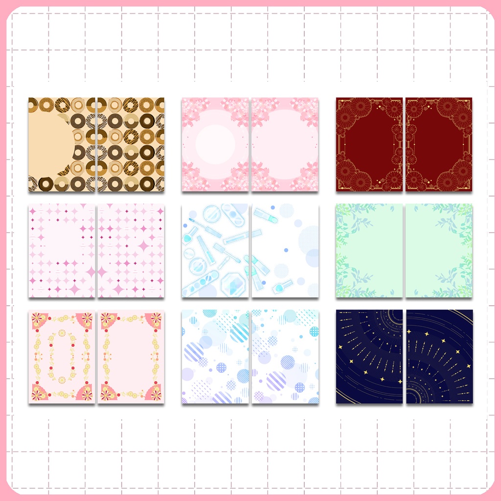 同人誌表紙用素材 バラエティー001(背幅なし)