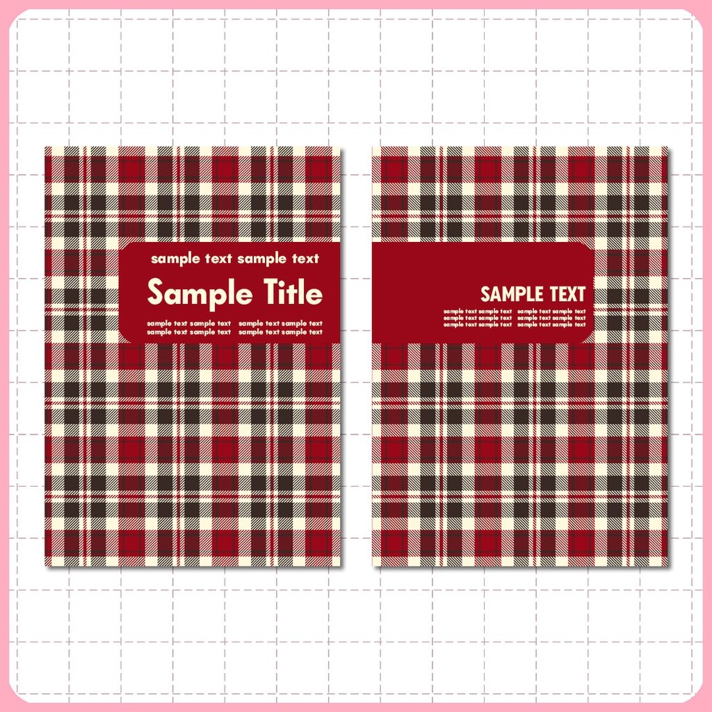 同人誌表紙用素材 タータンチェックのパターン
