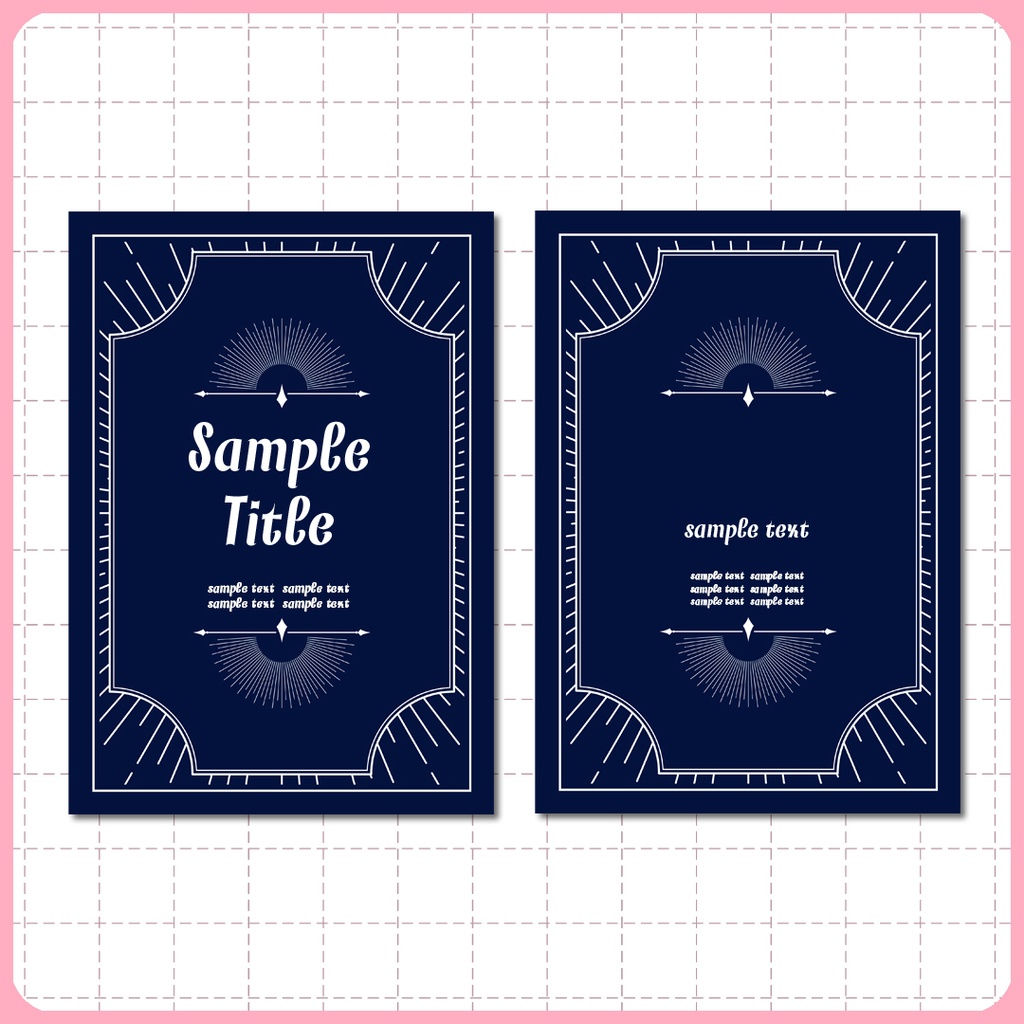 同人誌表紙用素材 シンプルな装飾フレーム