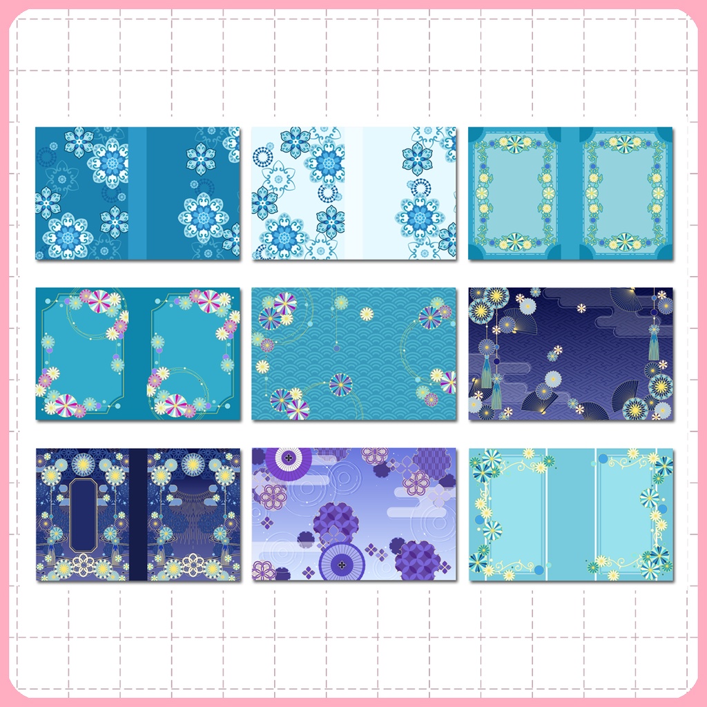 同人誌表紙用素材 バラエティー 夏色和柄