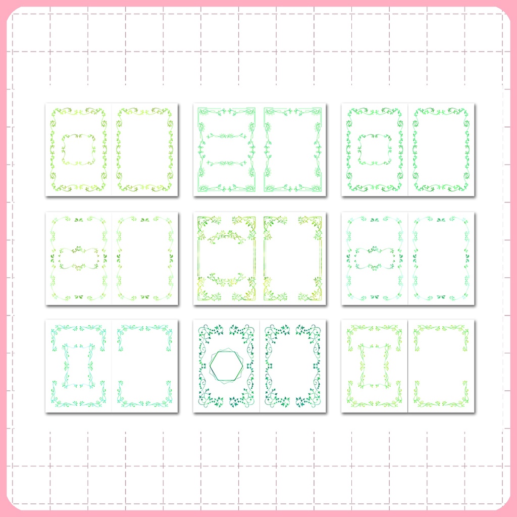 同人誌表紙用素材 透過フレーム002