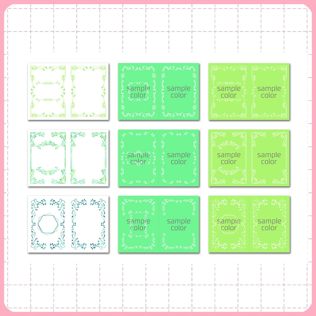 同人誌表紙用素材 透過フレーム002