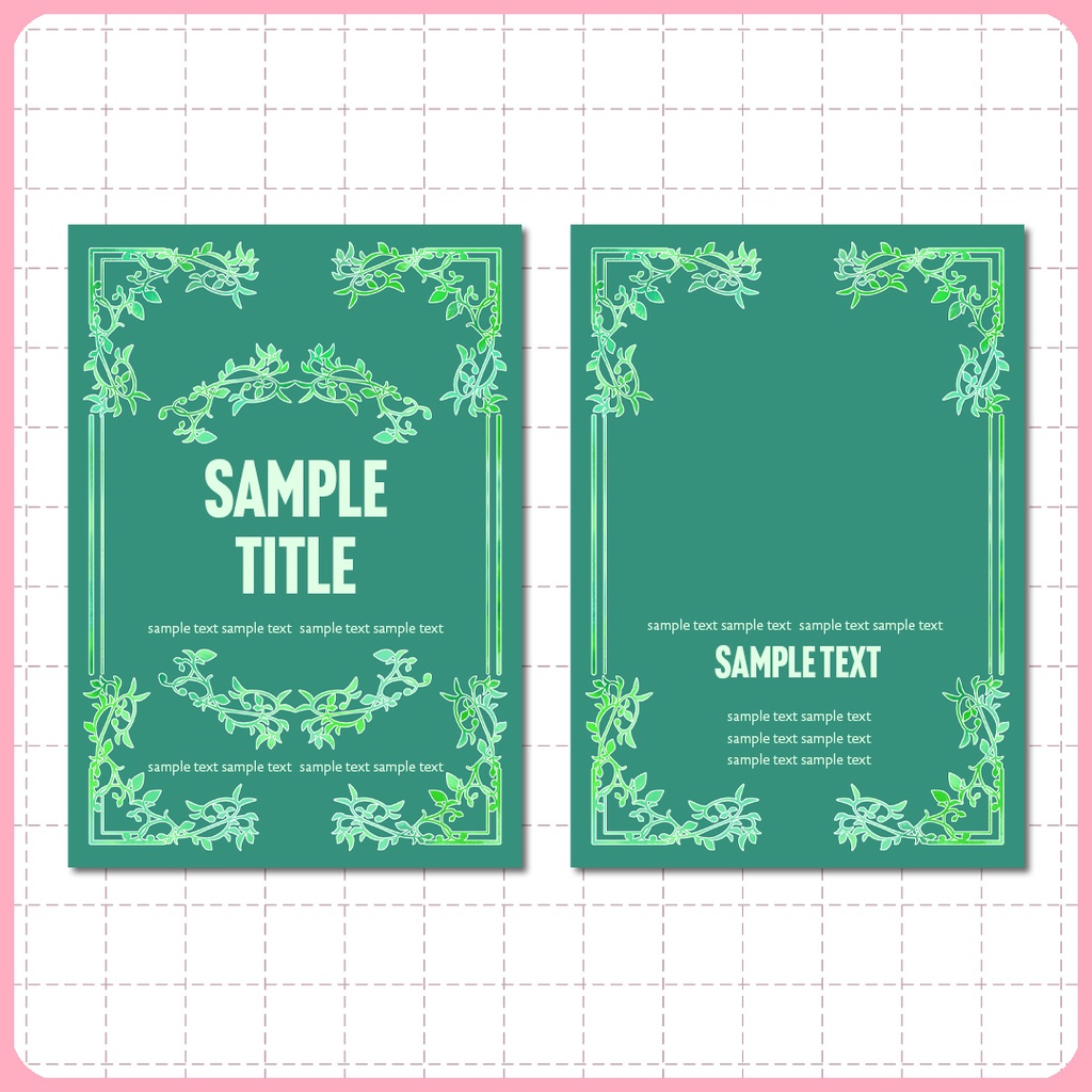 同人誌表紙用素材 透過フレーム002