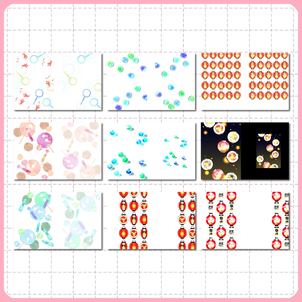 同人誌表紙用素材 バラエティー 夏柄