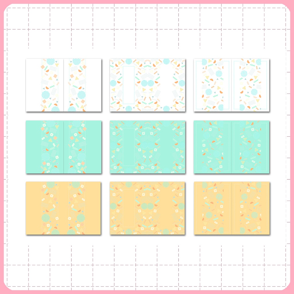 同人誌表紙用素材 メンフィスパターン 02