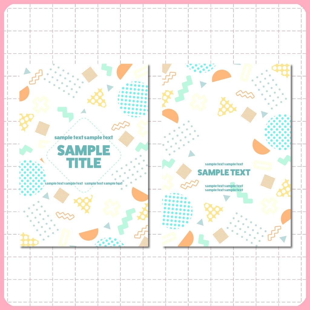 同人誌表紙用素材 メンフィスパターン 02