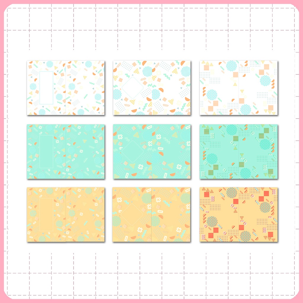 同人誌表紙用素材 メンフィスパターン 02