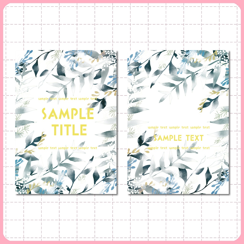 同人誌表紙用素材 手描きボタニカル 05