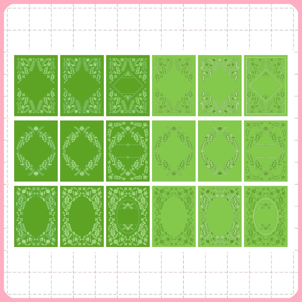 同人誌表紙用素材 モノクロフレーム 09