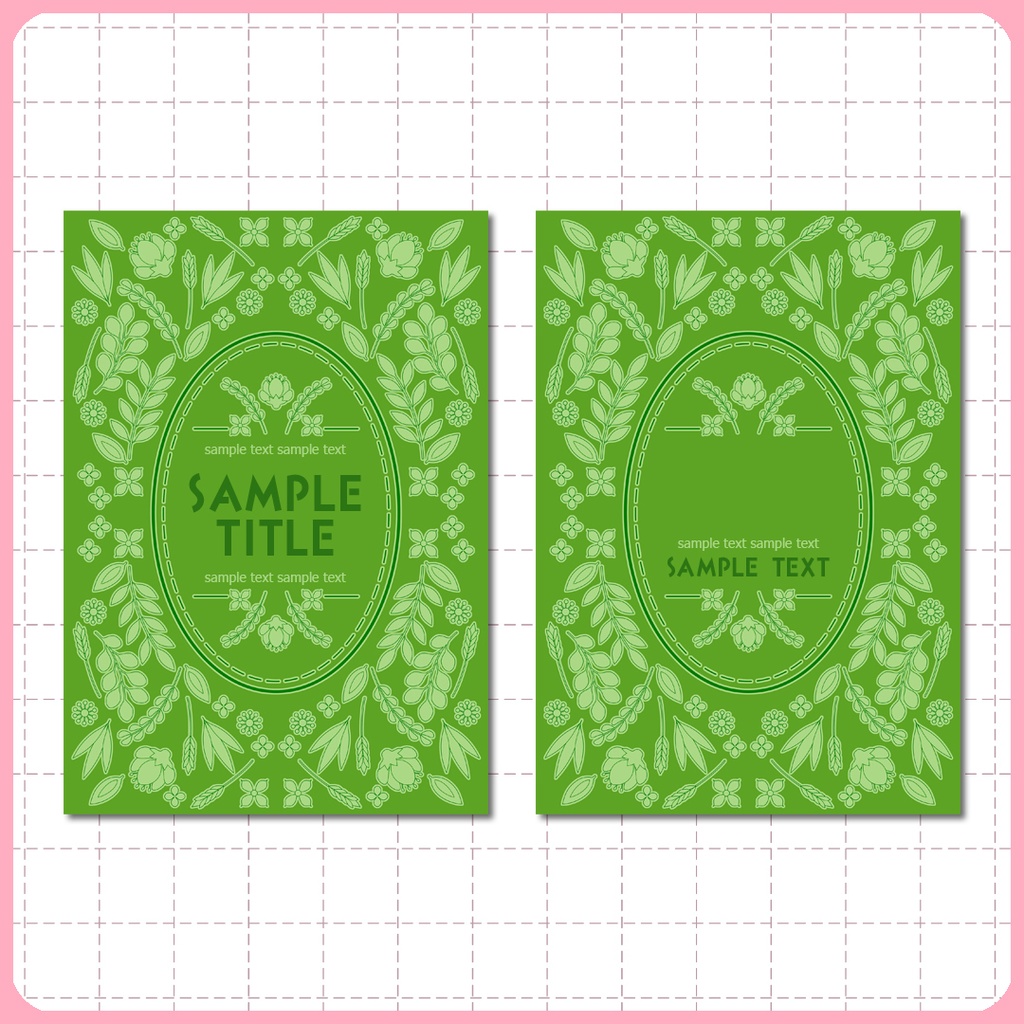 同人誌表紙用素材 モノクロフレーム 09