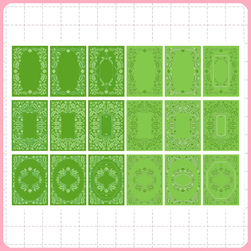 同人誌表紙用素材 モノクロフレーム 09