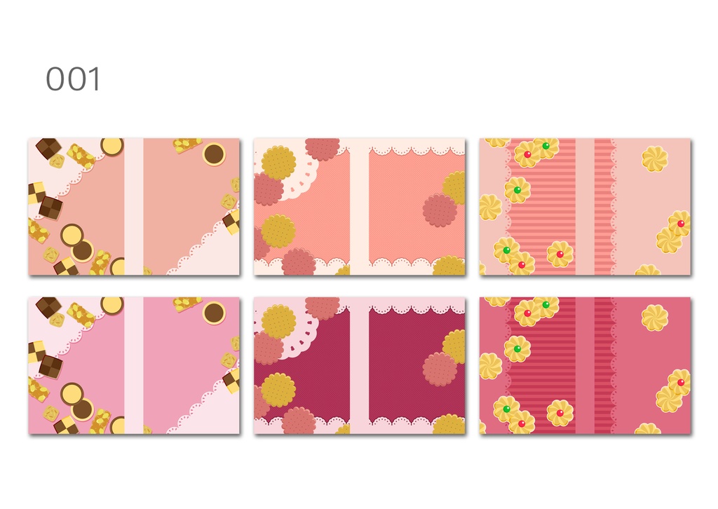 同人誌表紙用素材 焼き菓子とレースペーパー