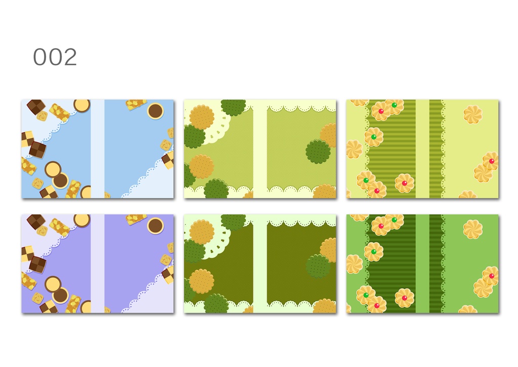 同人誌表紙用素材 焼き菓子とレースペーパー