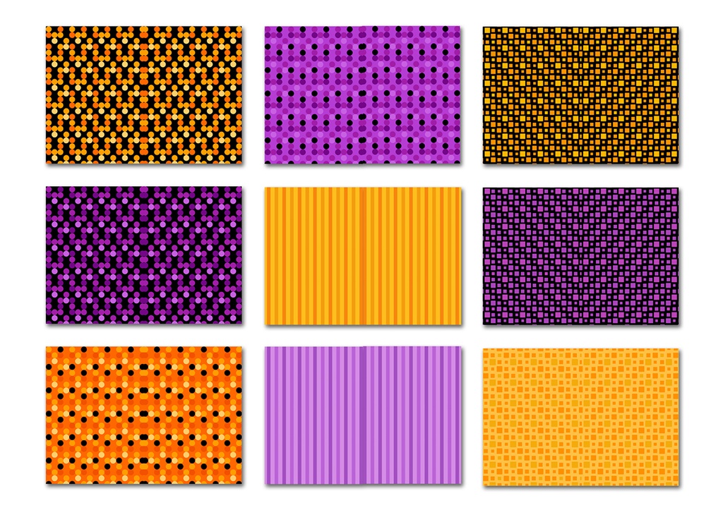 同人誌表紙用素材 ハロウィンカラーのパターン