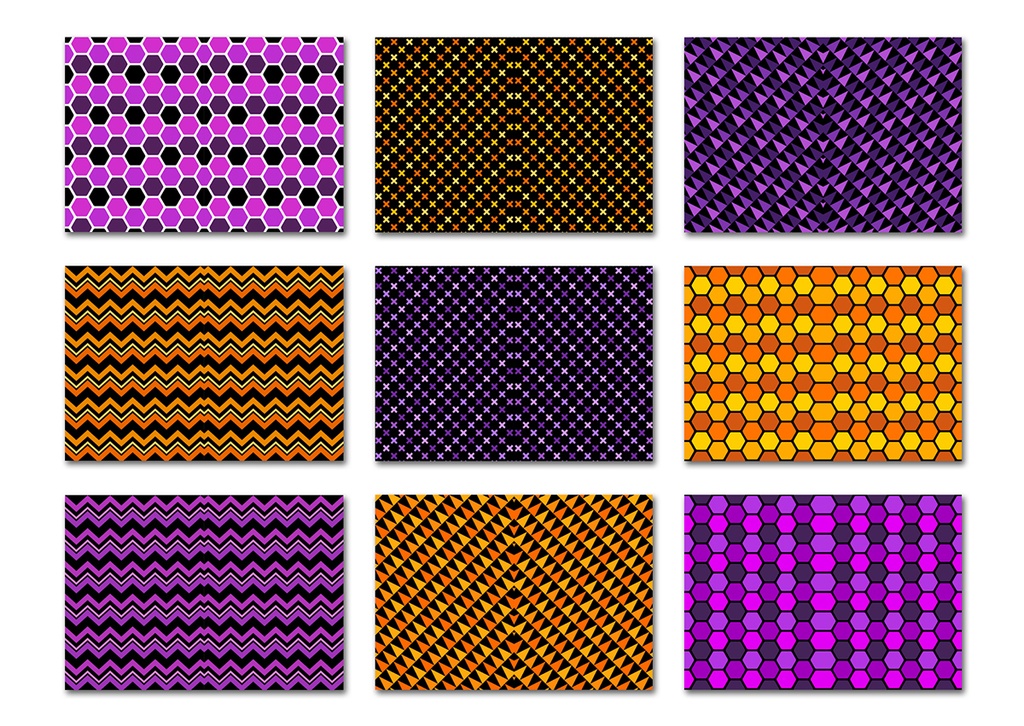 同人誌表紙用素材 ハロウィンカラーのパターン