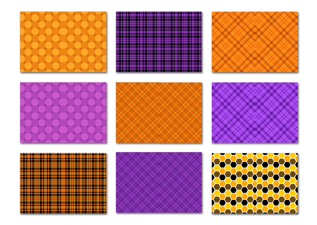 同人誌表紙用素材 ハロウィンカラーのパターン