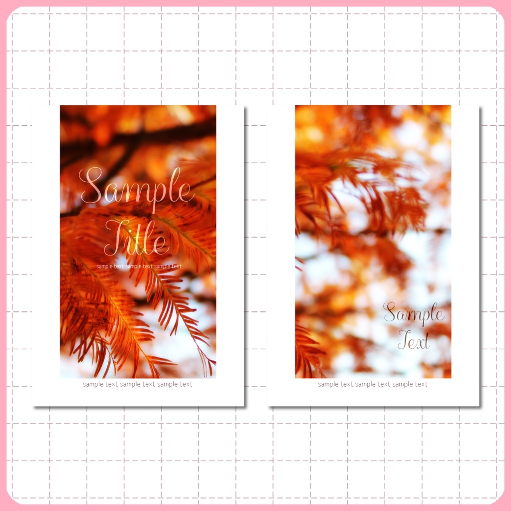 同人誌表紙用素材 秋