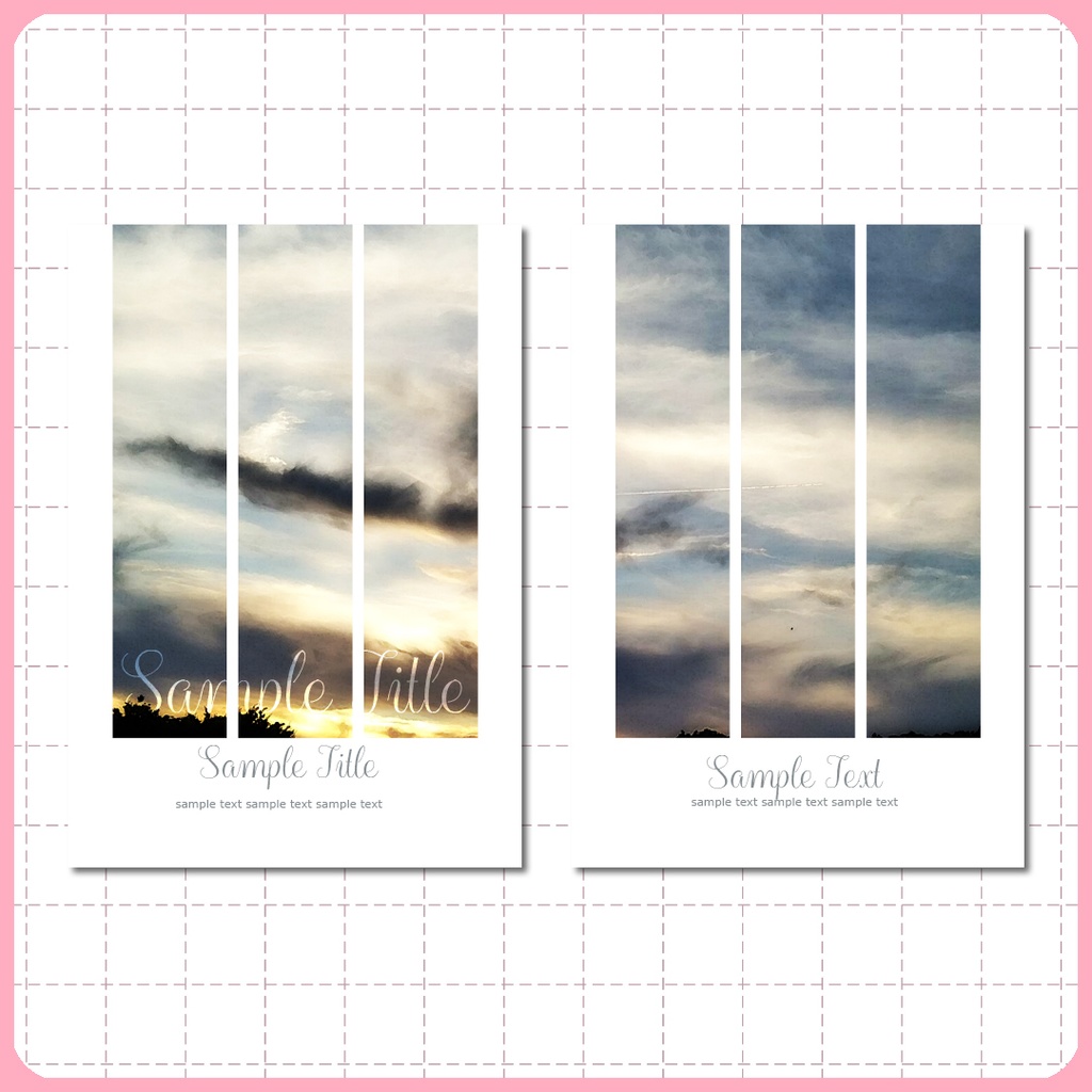 同人誌表紙用素材 空と雲 02