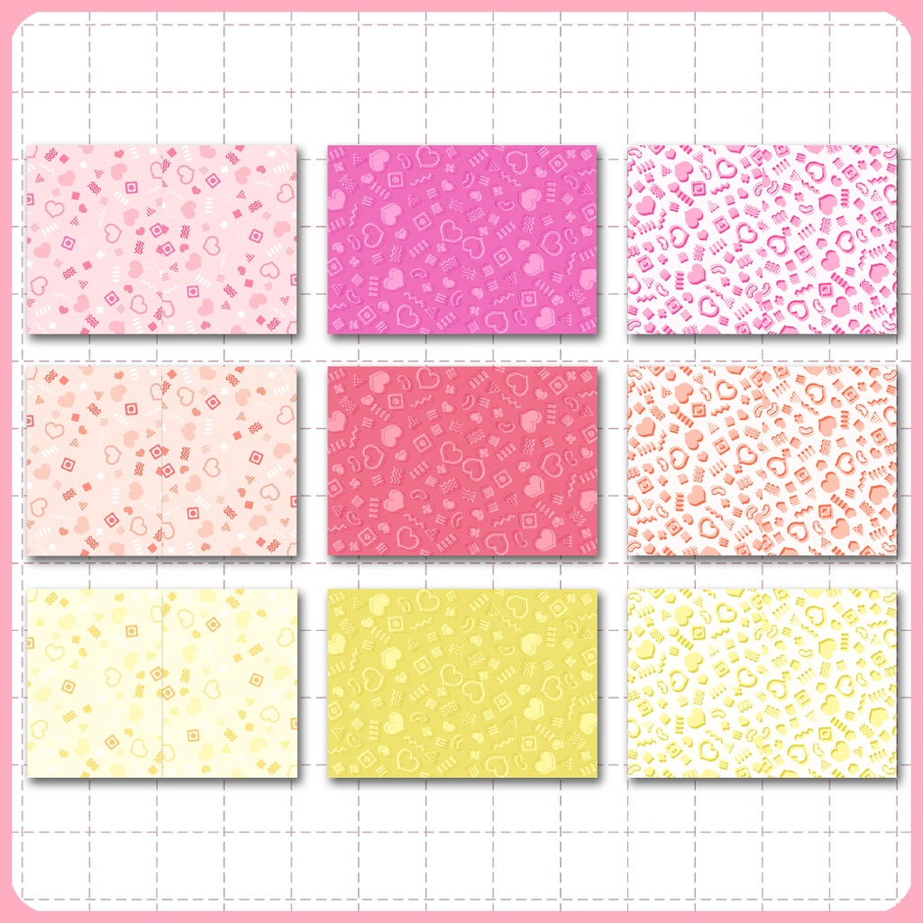 同人誌表紙用素材 メンフィスパターン 03