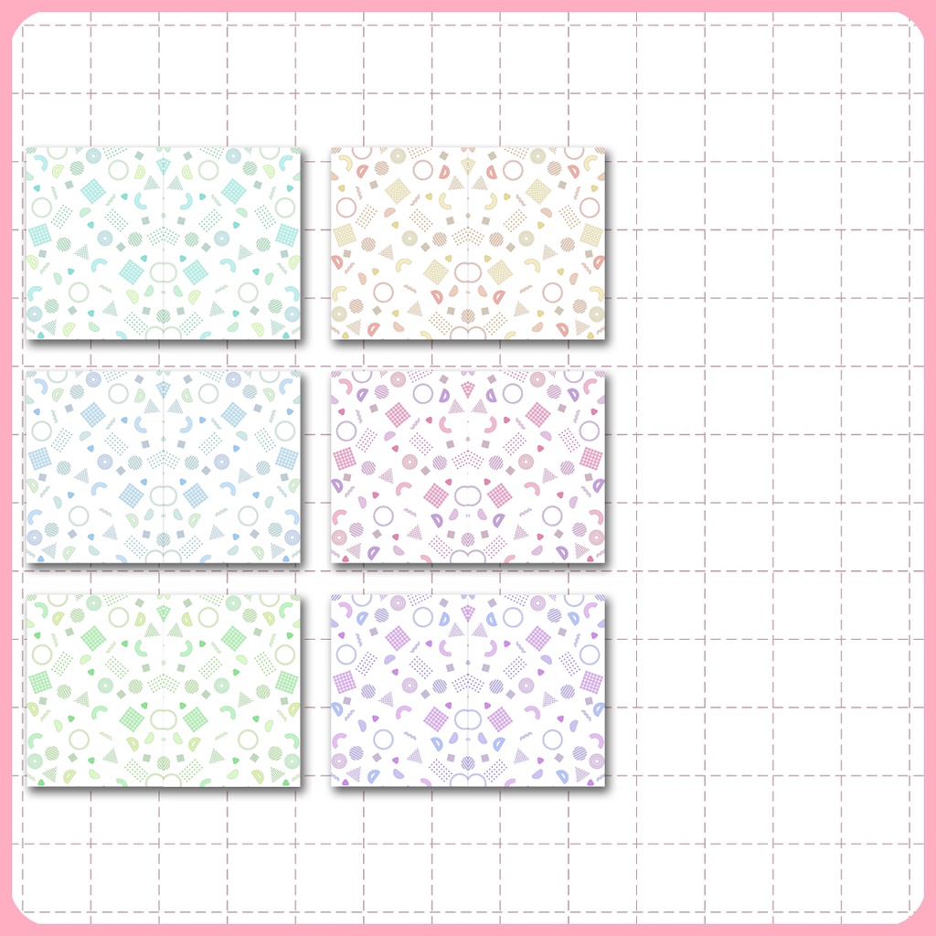 同人誌表紙用素材 メンフィスパターン 04