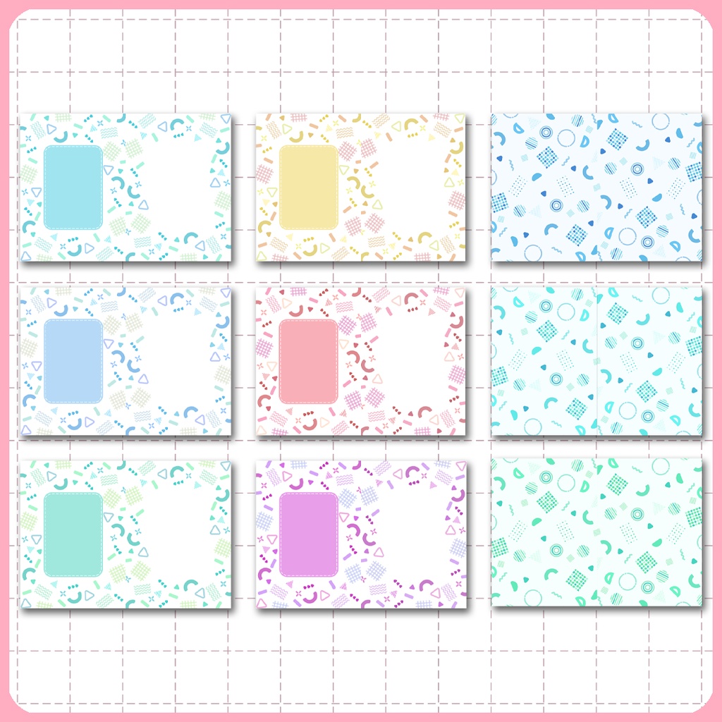 同人誌表紙用素材 メンフィスパターン 04