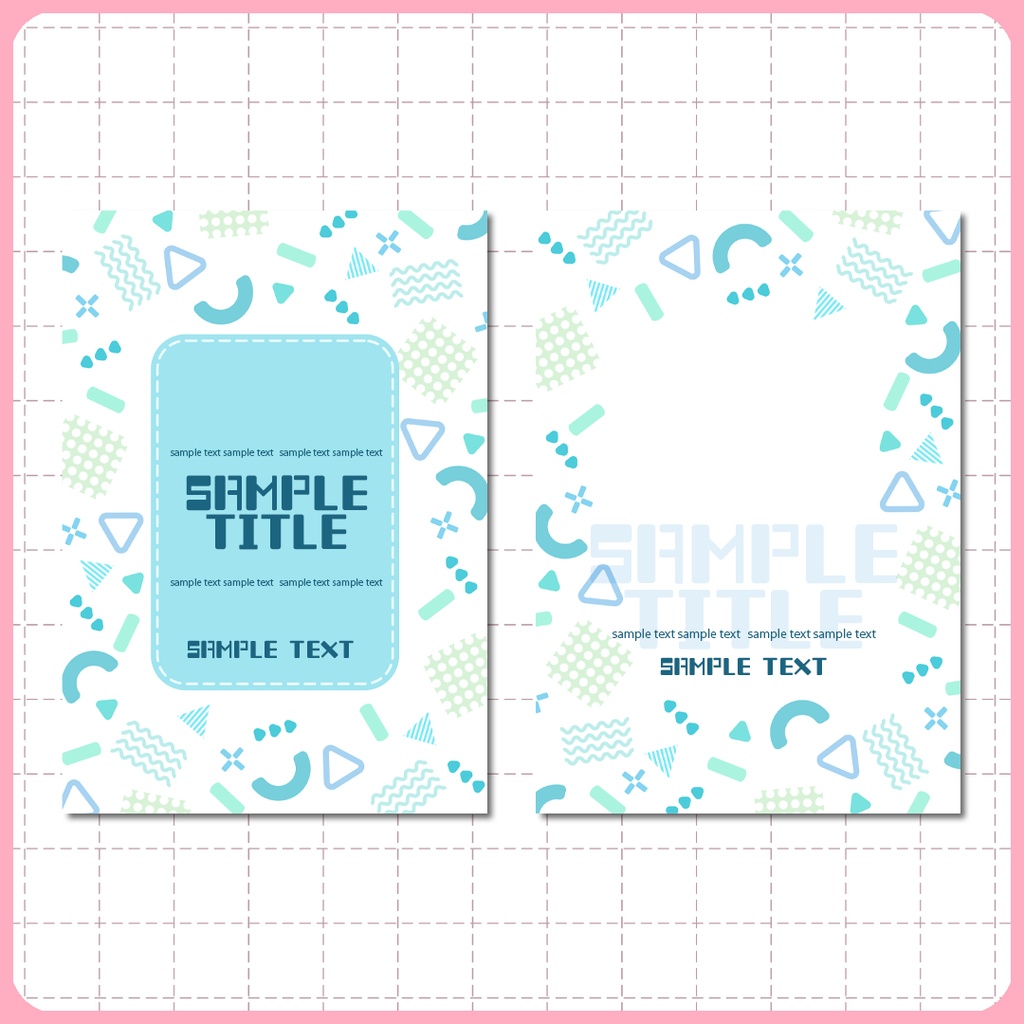 同人誌表紙用素材 メンフィスパターン 04