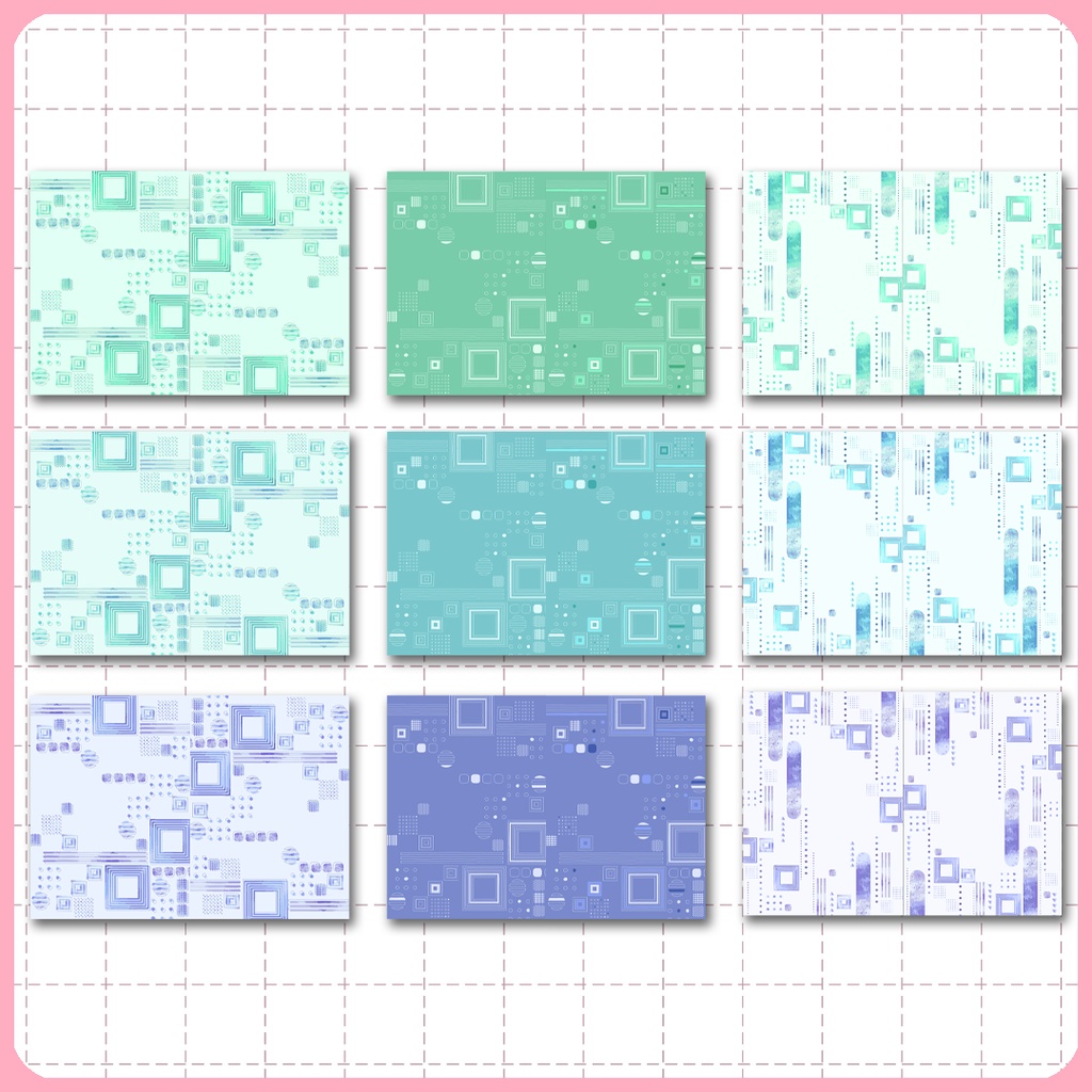 同人誌表紙用素材 メンフィスパターン 05