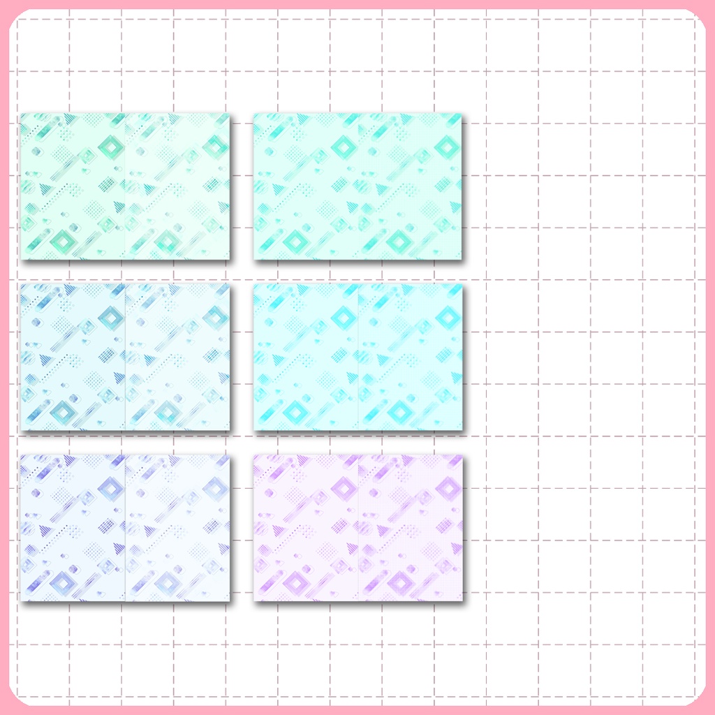 同人誌表紙用素材 メンフィスパターン 05