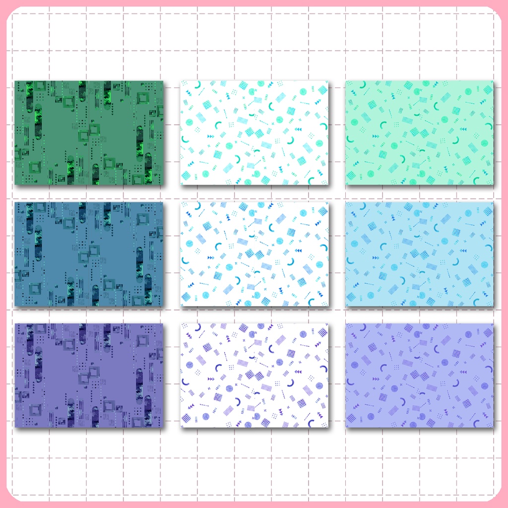 同人誌表紙用素材 メンフィスパターン 05