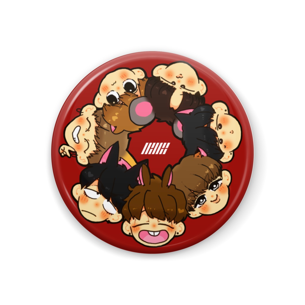 あにこん缶バッジ赤