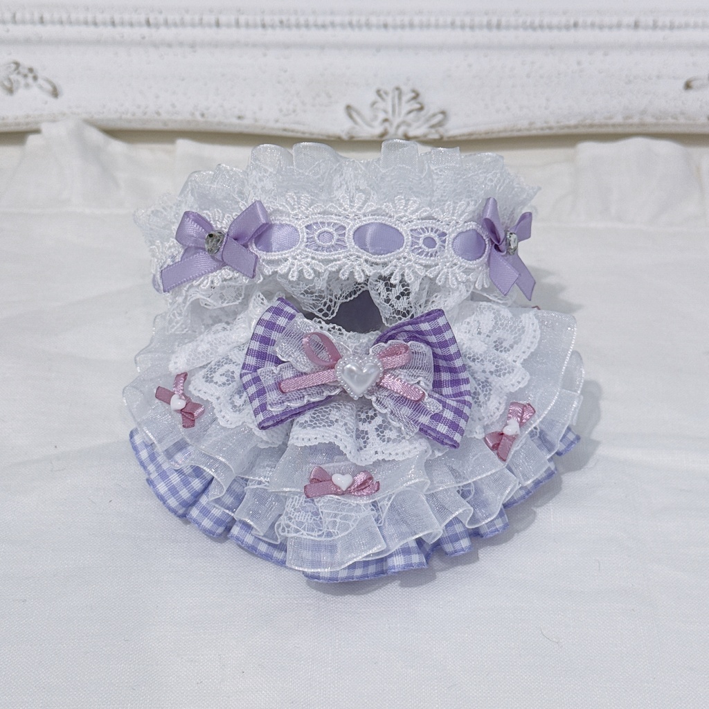 【250】紫系チェックスカート