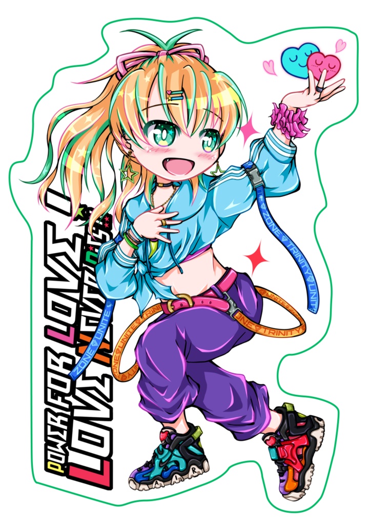 ミニキャラステッカー(あい)