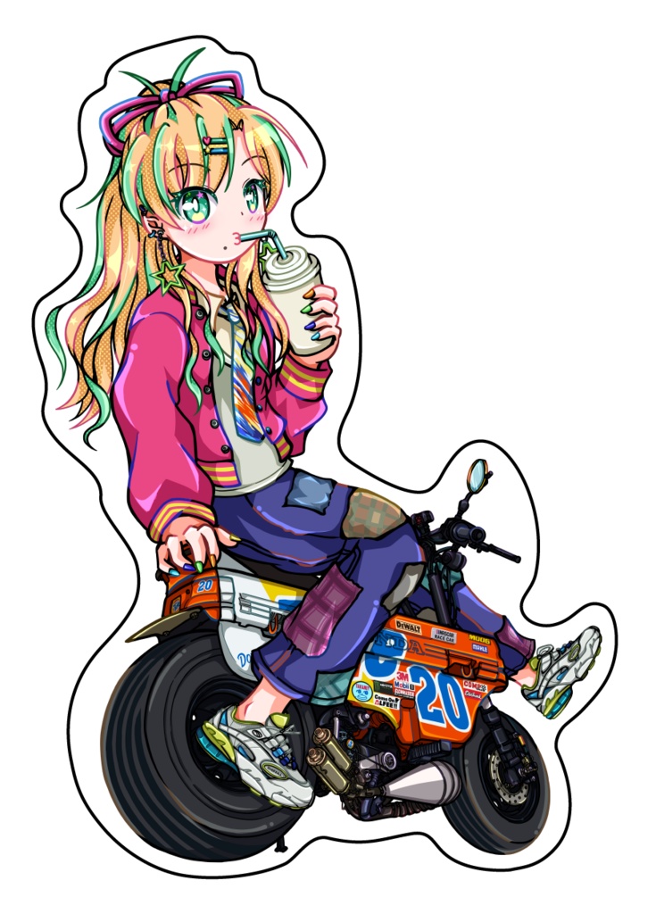 ステッカー（モトコンポ&オリキャラあい）