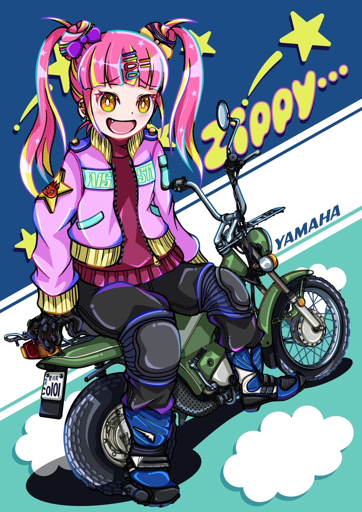あずさポストカード（ホンダジッピィ）🛵