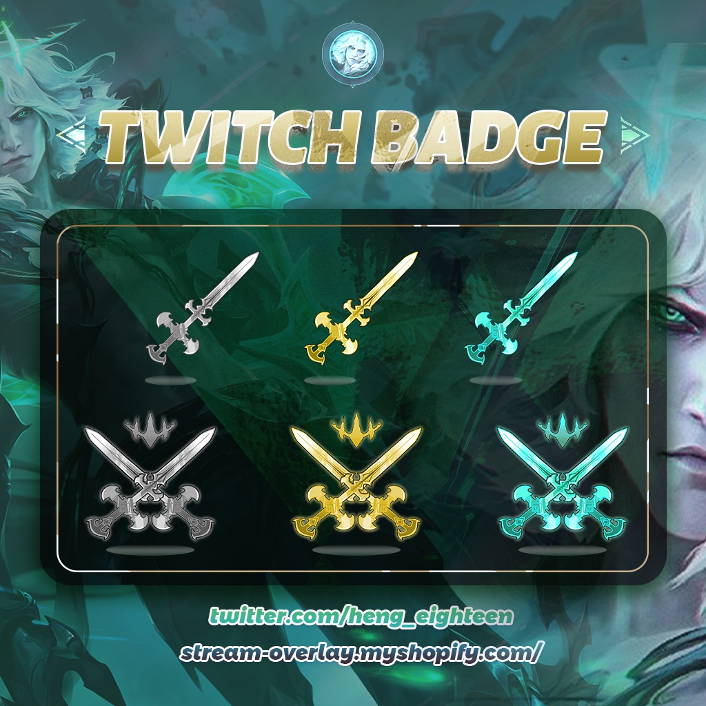 【Twitch Badges】LOL Viego Weapin Livestream Badges