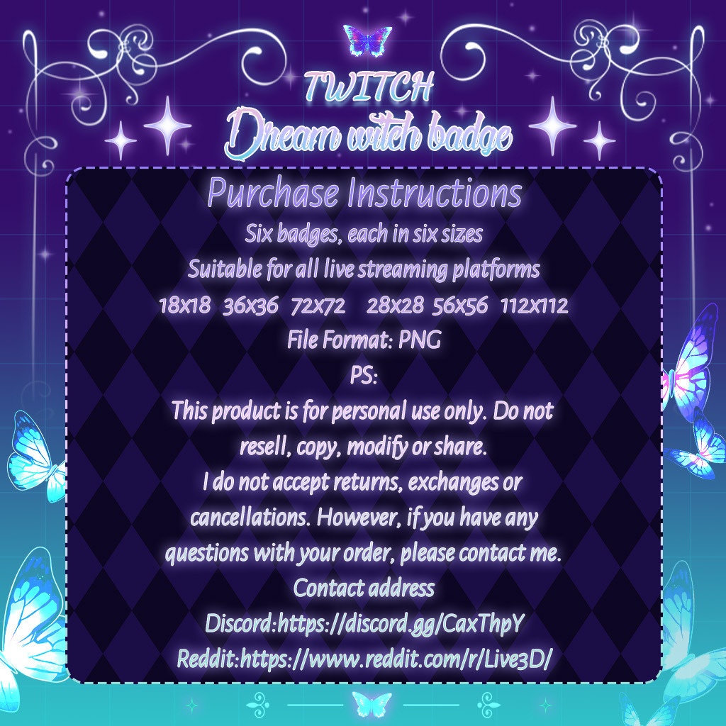 【Twitch Badges】Dream Livestream Badges
