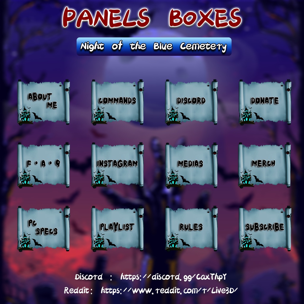 A set of minimal style Twitch panels created by me (Free download) : r/ Twitch