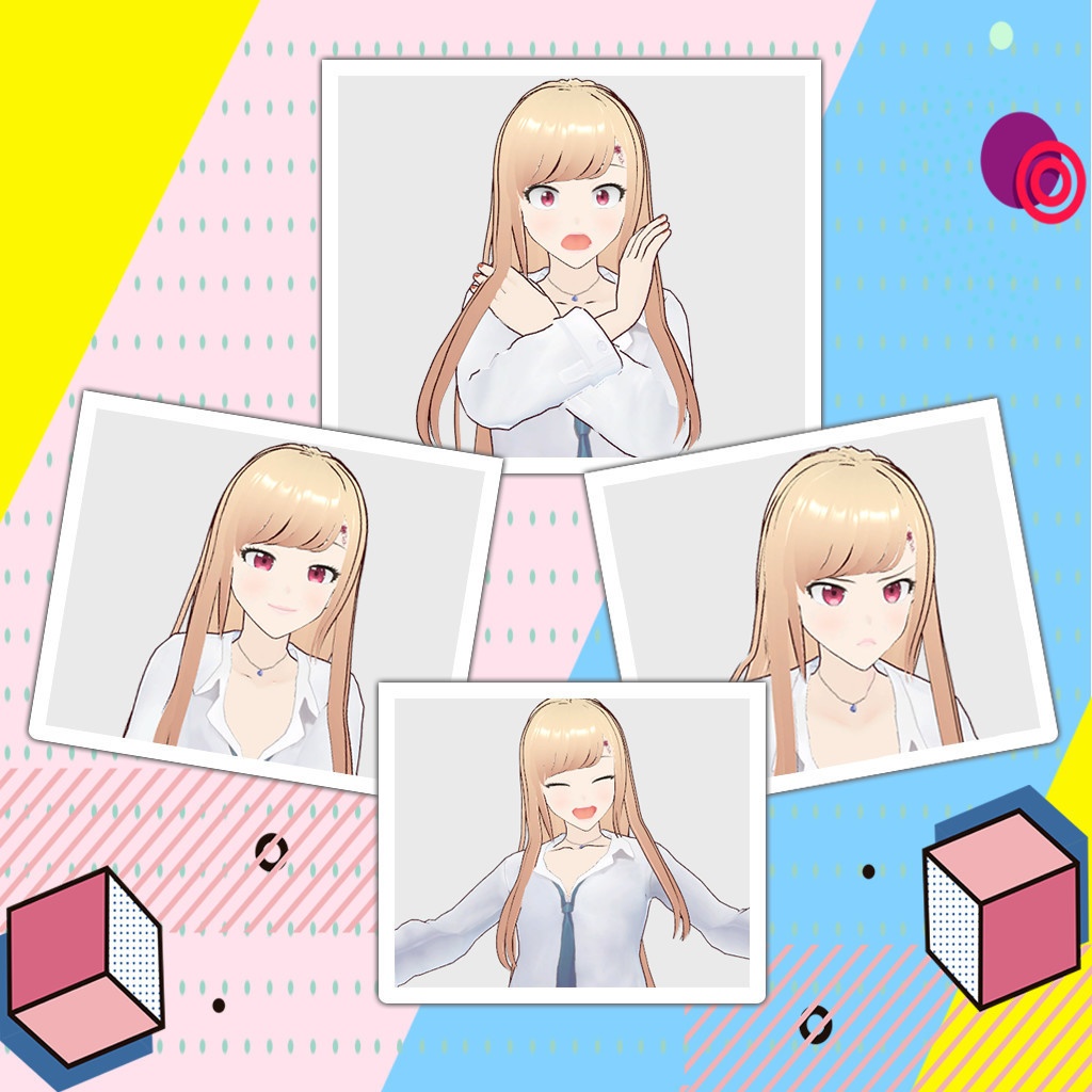 【VRoid Model】Amy | VRoid, VRoid Model, VRoid Girl, VRoid女性