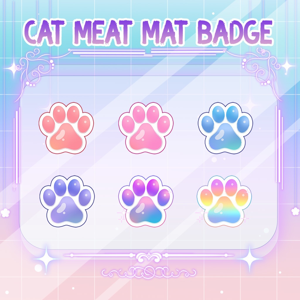 【Twitch Badges】Cat Feet Livestream Badges