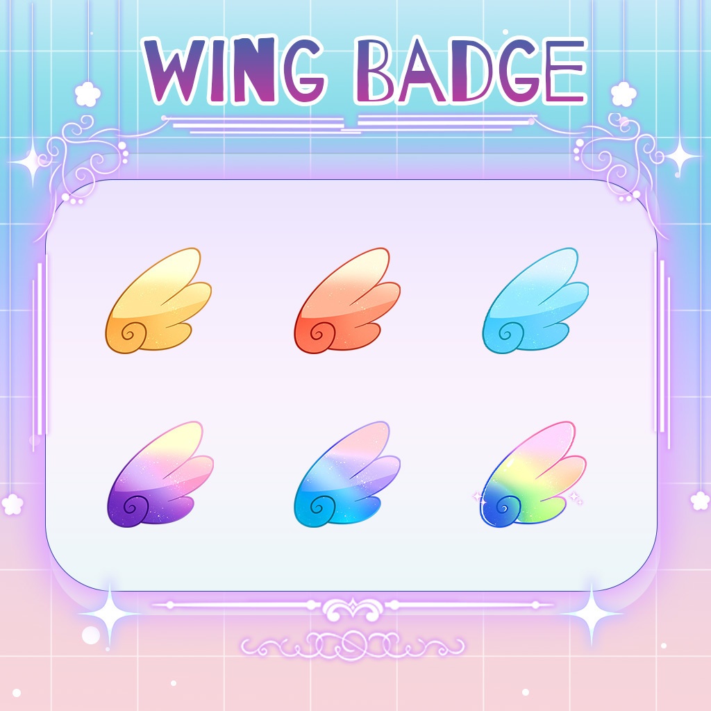 【Twitch Badges】Wings Livestream Badges