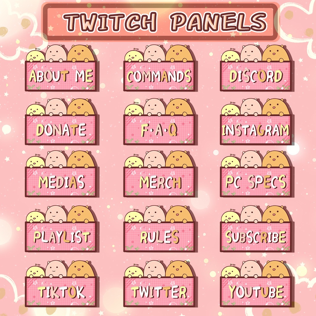 【Twitch Panels】Marmot Twitch Panels | Panels, Twitch Panels, Youtube Panels, Tiktok Panels