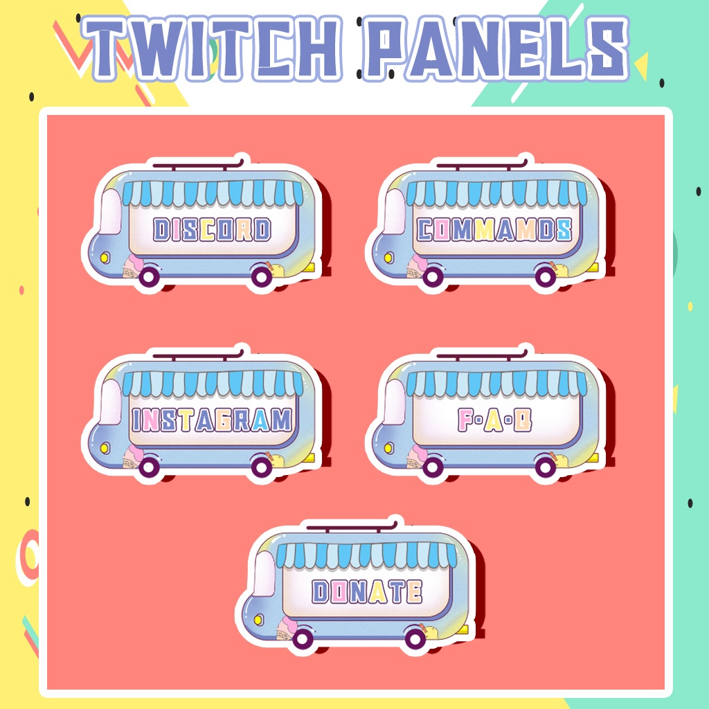 【Twitch Panels】Bus Twitch Panels | Panels, Twitch Panels, Youtube Panels, Tiktok Panels