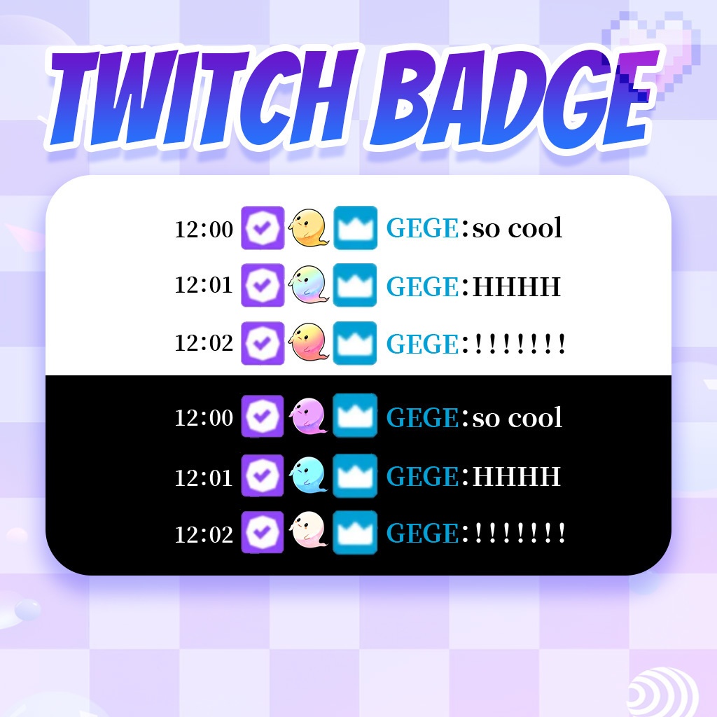 【Twitch Badges】Ghost Livestream Badges