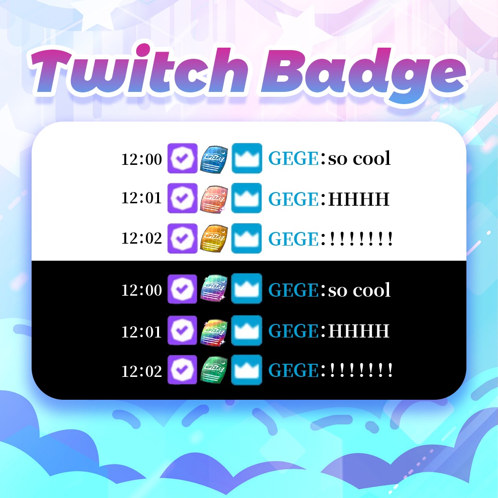 【Twitch Badges】Crisps Livestream Badges