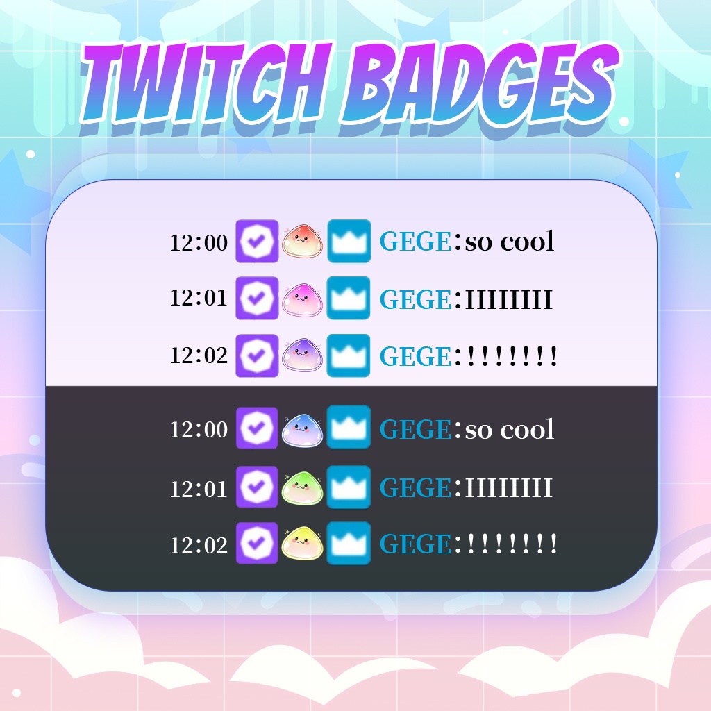 【Twitch Badges】Slime Livestream Badges