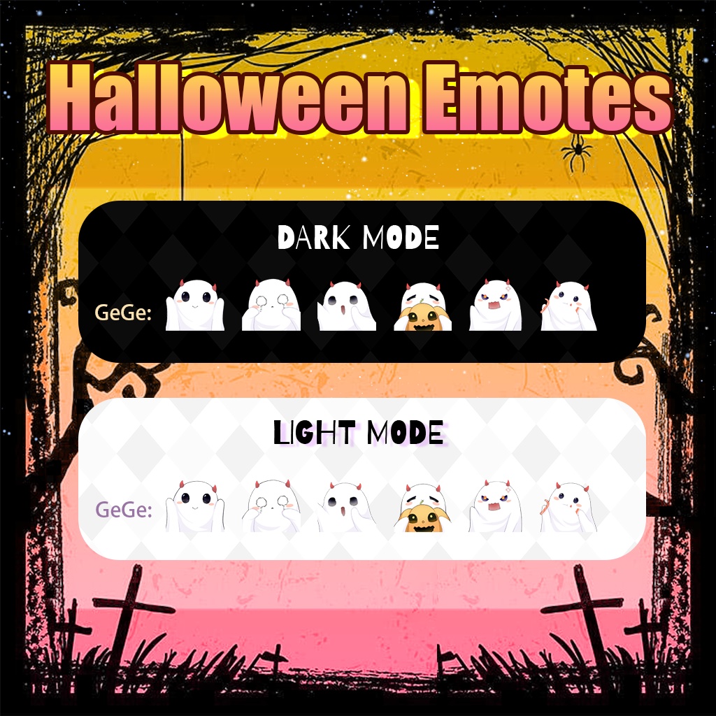 Black Cat Twitch Emote / Halloween Emote / Cute Emojis for 